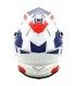 Casco cross Vemar VH Taku Blade bianco blu