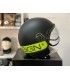 Casco Jet Momo Design FGTR nero opaco giallo