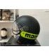 Casco Jet Momo Design FGTR nero opaco giallo