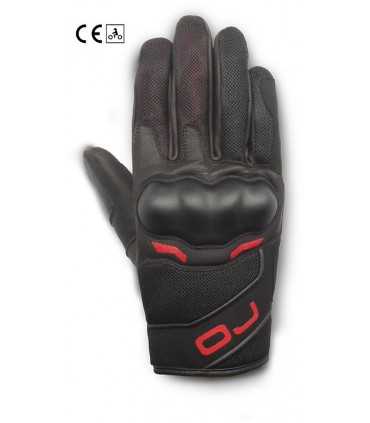 Gants été OJ Sneak noir rouge