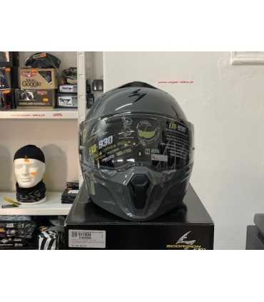 Casco modulare Scorpion Exo-930 solid grigio nardo