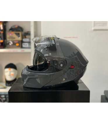 Casco modulare Scorpion Exo-930 solid grigio nardo