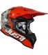 Casco cross Just-1 J39 Kinetic Camo grigio rosso fluo