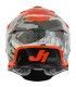 Casco cross Just-1 J39 Kinetic Camo grigio rosso fluo