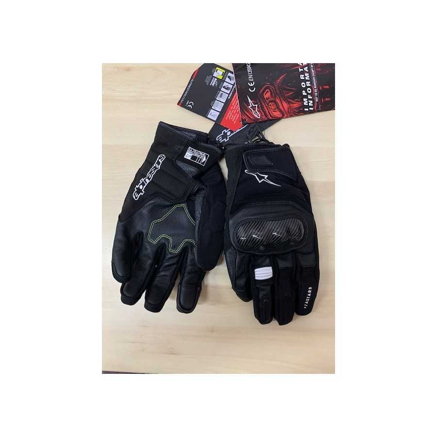 Guanti pelle Alpinestars SMX Z Drystar black gloves moto