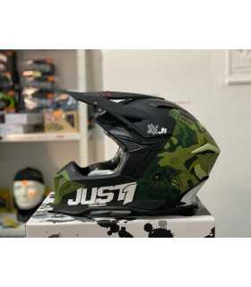 Casco cross Just-1 J39 Kinetic Camo verde