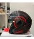 Casque jet One Alfa multi noir rouge