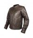 Veste en cuir Hevik Garage marron