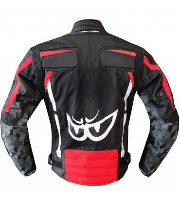 Giacca moto Berik Supersonic camo rosso