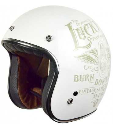 Casco jet Origine Primo Flying Wheel bianco