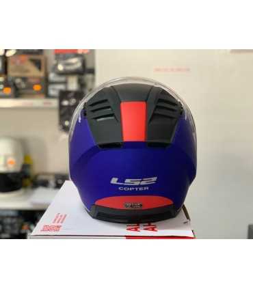 Casco jet LS2 Copter Urbane blu