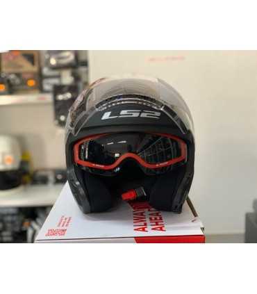 Casco jet LS2 Copter 2 OF600 nero opaco