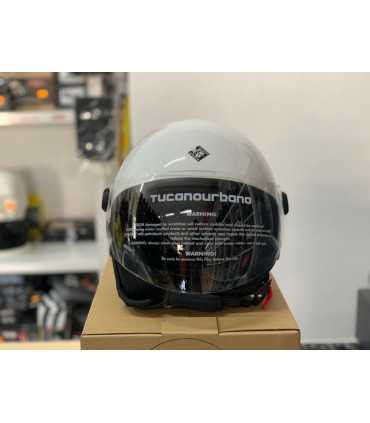 Casco Jet Tucano Urbano EL Jettin bianco ghiaccio