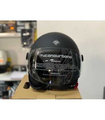 Casco Jet Tucano Urbano EL Jettin nero opaco