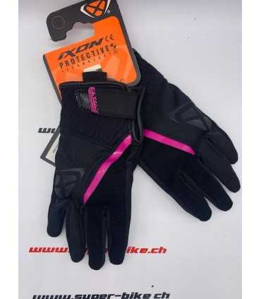 Gants femme été Ixon Rs Wheelie noir pink