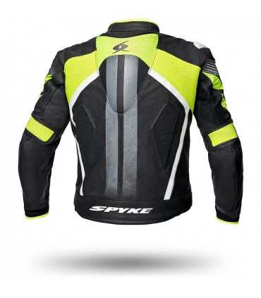 Spyke Estoril Evo leather jacket black yellow