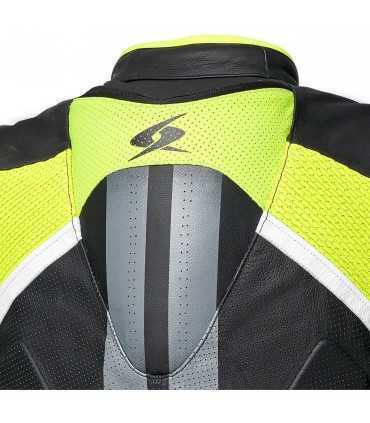 Spyke Estoril Evo Leder Motorradjacke schwarz gelb