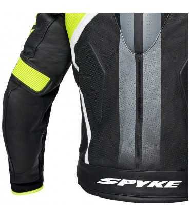 Spyke Estoril Evo leather jacket black yellow