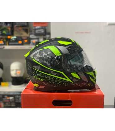 Casco Kappa KV-41 Dallas Pixel giallo opaco