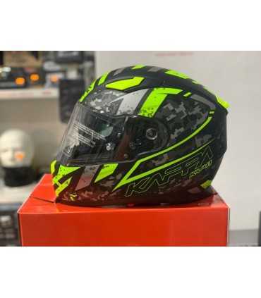 Casque Kappa KV-41 Dallas Pixel jaune matt