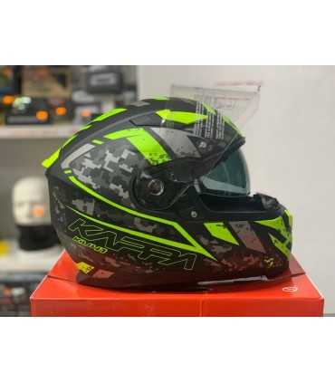 Casco Kappa KV-41 Dallas Pixel giallo opaco