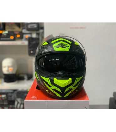 Casco Kappa KV-41 Dallas Pixel giallo opaco