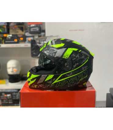 Casco Kappa KV-41 Dallas Pixel giallo opaco