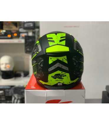 Casco Kappa KV-41 Dallas Pixel giallo opaco