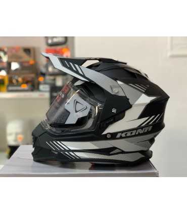 Casco Vemar Kona Explorer grigio bianco opaco