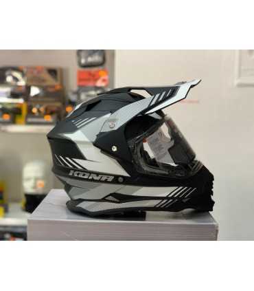 Casco Vemar Kona Explorer grigio bianco opaco