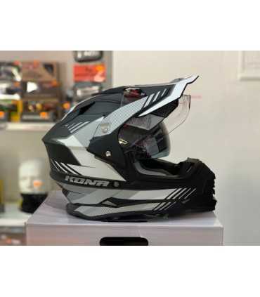 Casco Vemar Kona Explorer grigio bianco opaco