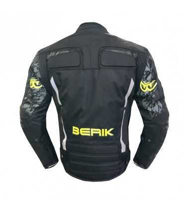 Giacca moto Berik Supersonic camo 2 giallo