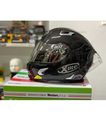 Casco integrale X-lite X-803 Rs Ultra Carbon silver Edition