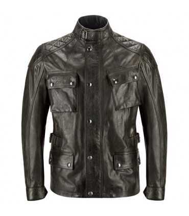 BELSTAFF TURNER giacca moto pelle nera