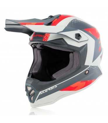 Cross kid helmet Acerbis Steel red