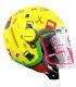 Casque jet enfant BHR école jaune