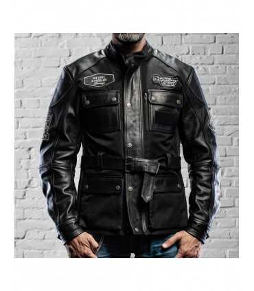 HOLY FREEDOM QUATTRO TL giacca moto in pelle nero