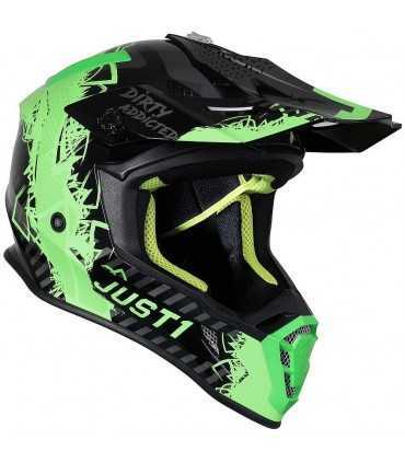 Casque cross Just 1 J38 Mask noir vert