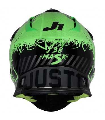 Casco cross Just 1 J38 Mask nero verde