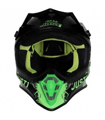 Casco cross Just 1 J38 Mask nero verde