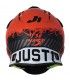 Casco cross Just 1 J38 Mask arancio fluo opaco