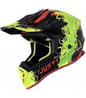 Caschi: Casco Jet Motocubo Tourer Bianco Nero Opaco Giallo Fluo