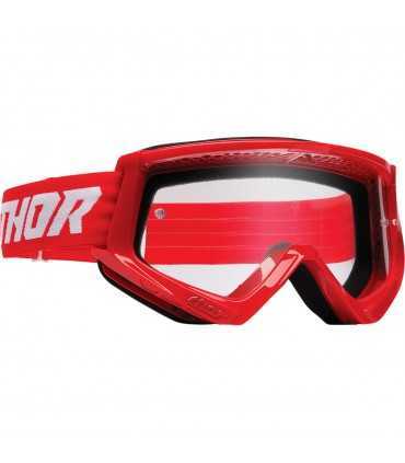 Thor COMBAT rosso/rosso maschera cross