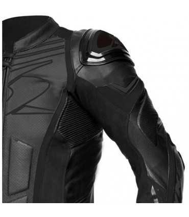 Combinaison moto en cuir Kanguro Spyke Aragon race noir