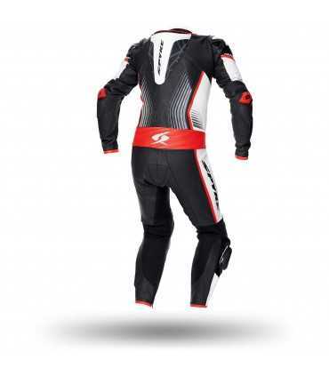 Leather suit Kangaroo Spyke Aragon race white red