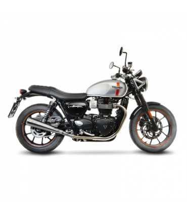 Leovince Triumph Street Twin (2016-20) Inox Slip-On