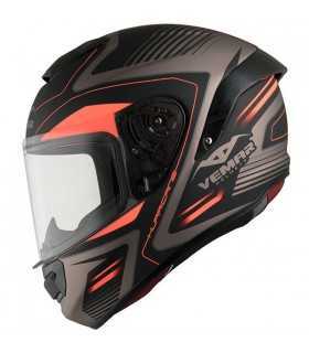 Casque Vemar Hurricane Racing Laser bronze orange