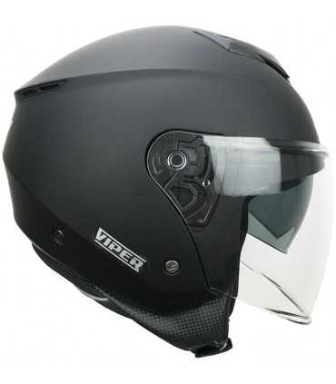 Casco jet moto CGM Viper nero opaco