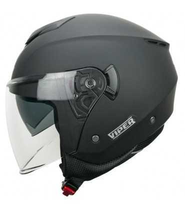 Casco jet moto CGM Viper nero opaco