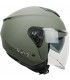 Casco jet moto CGM Viper verde opaco